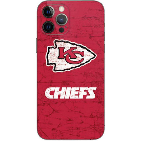 NFL Kansas City Chiefs Distressed iPhone 12 Pro Skin